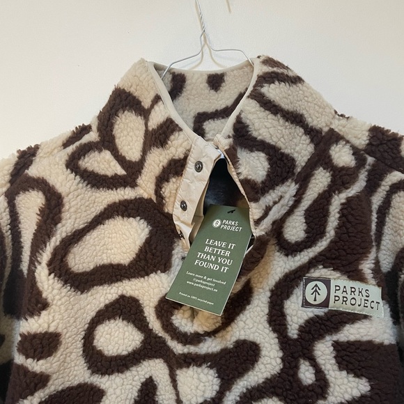 NWT Parks Projects UO Exclusive Geysers Trail High Pile Fleece Sweatshirt Size L - Picture 14 of 15